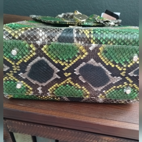 NWT The Python Pelle Collection Exotic Skins hardware loose but fully functional - Picture 9 of 11